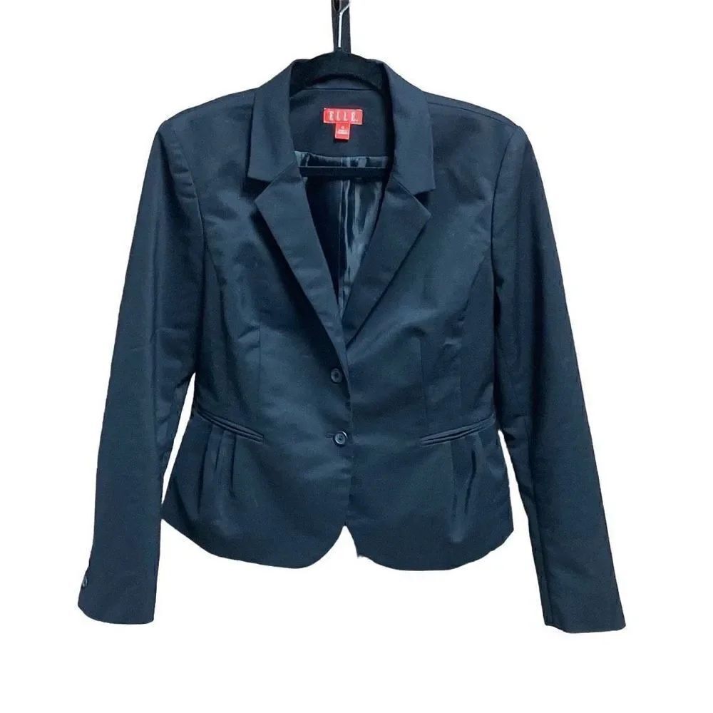 ELLE Black 2 Button Blazer Size 14